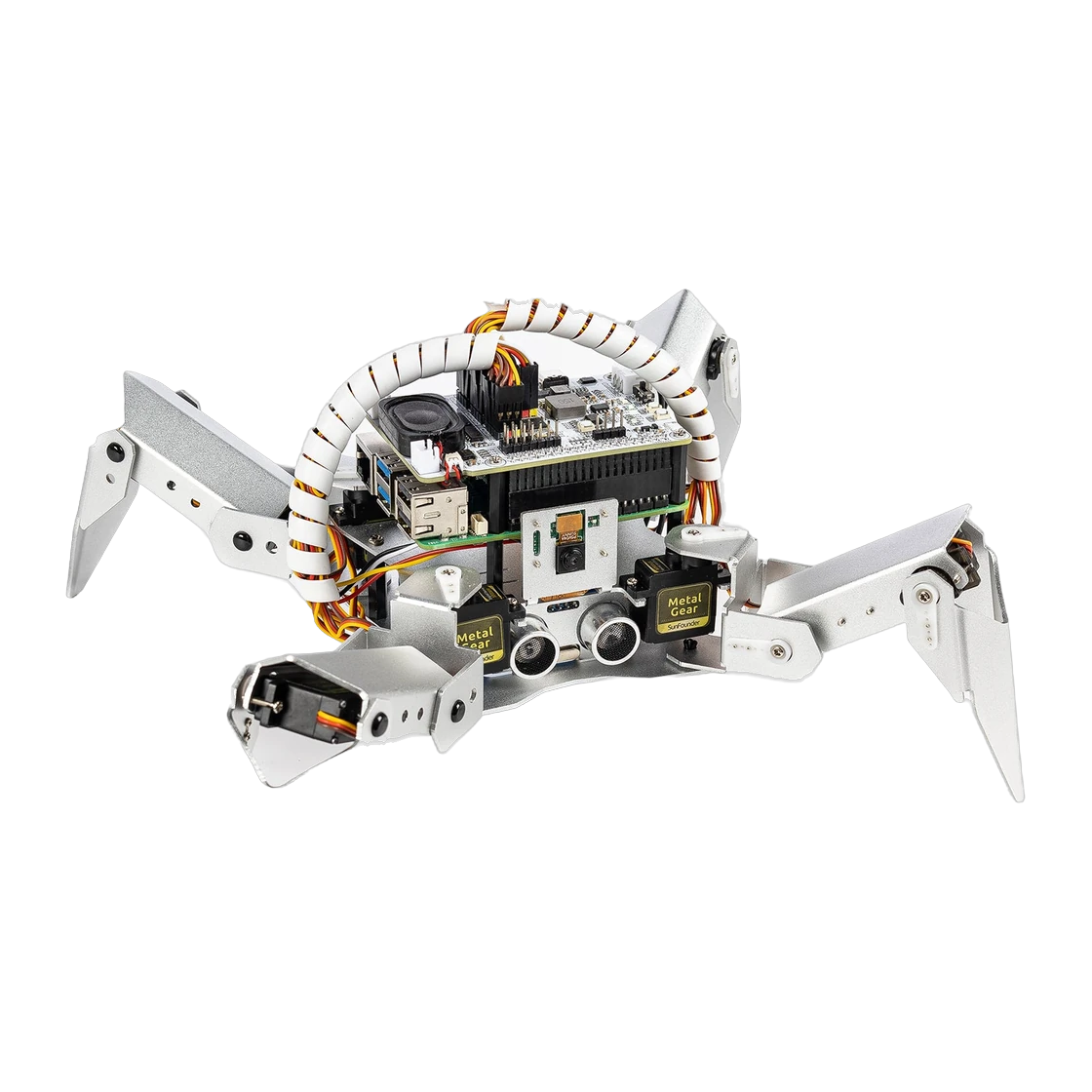SunFounder PiCrawler AI Robot Kit, official product image with background removed