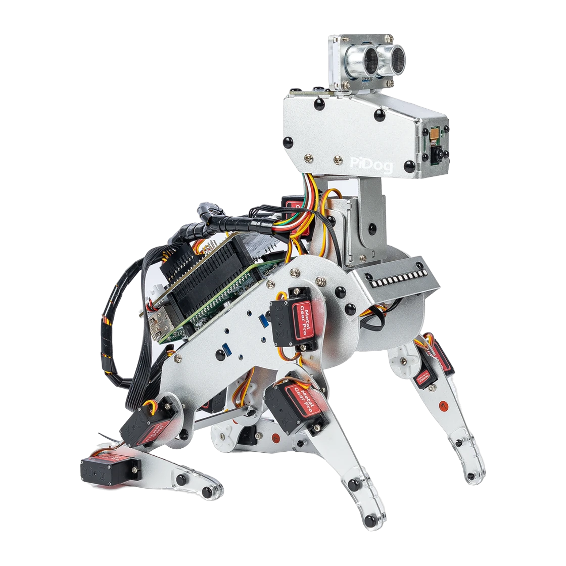 SunFounder PiDog AI Robot Dog Kit official product photo, background removed