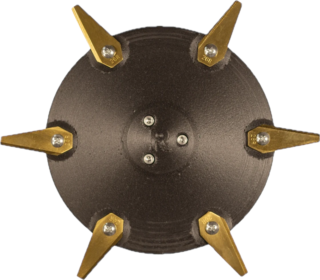Ultimow Carbon Fiber 6-Blade Disks for Navimow X430, X450 and Terranox, official product image with background removed